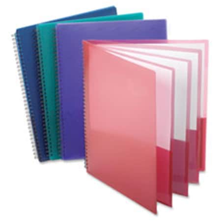 Teachers Aid Poly 8-Pocket Folder, Assorted Color TE2656150